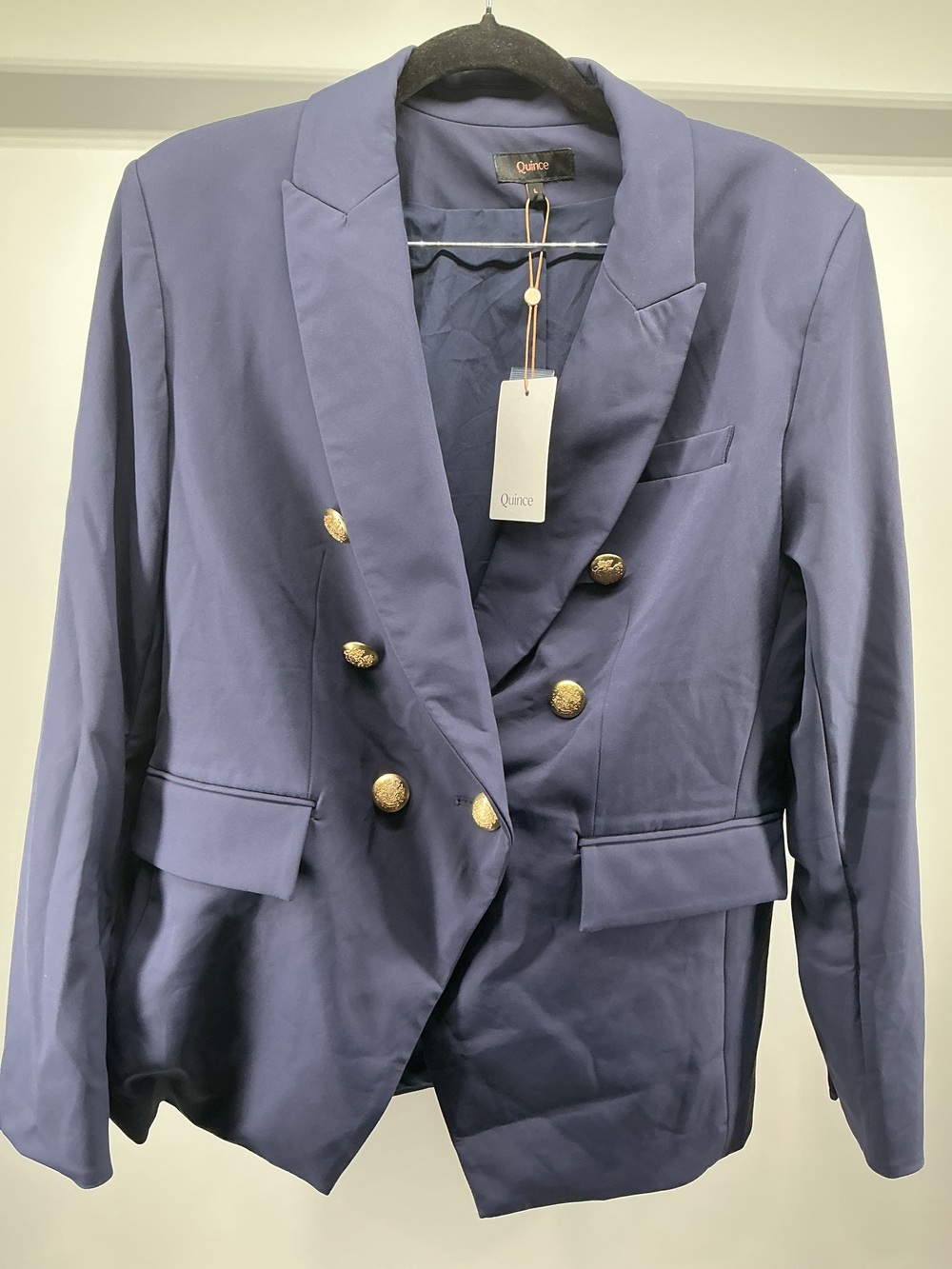 Stretch Crepe Cinched Waist Blazer